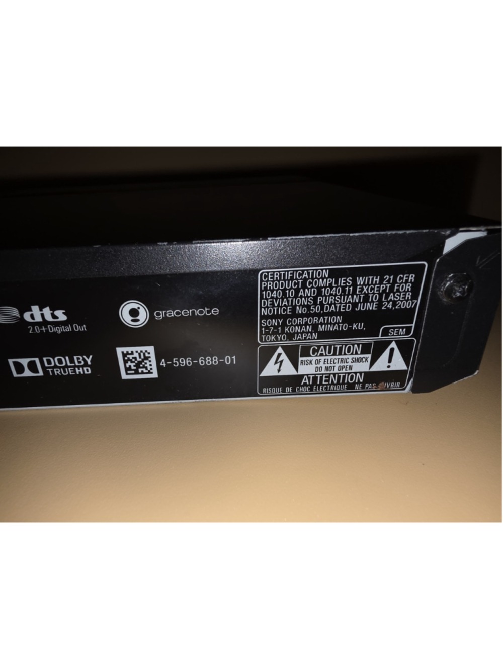 Sony BDP-S1700 Blu-Ray DVD Player | TESTED & WORKS | No-Remote | - Picture 13 of 16